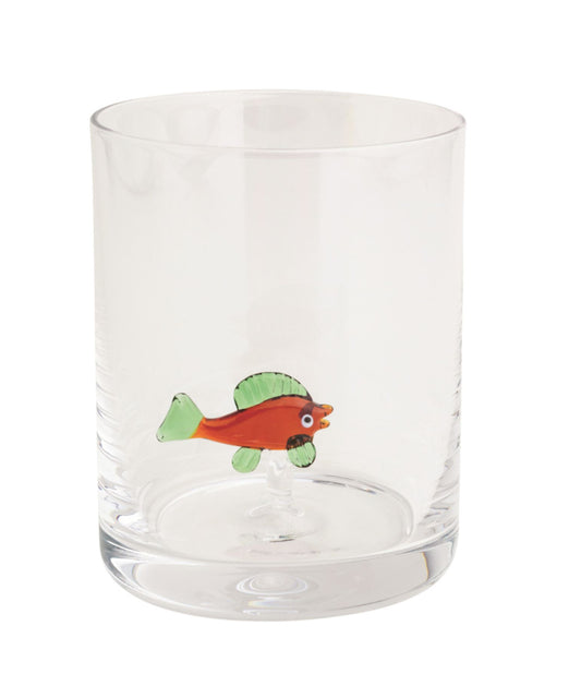 Fish Double Old Fashioned Glass | Mudpie