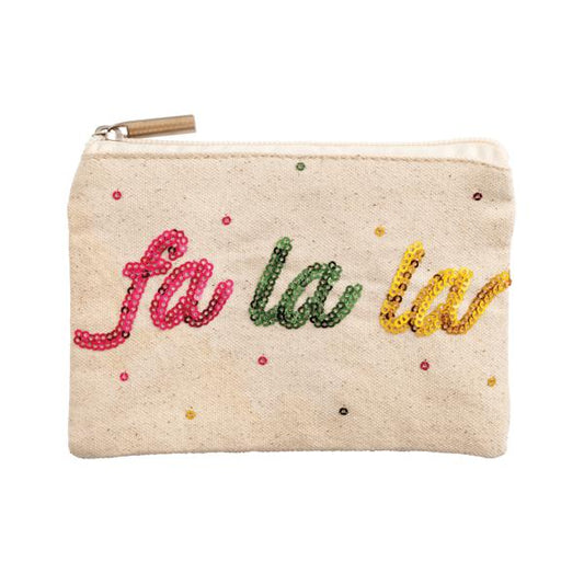 Fa La La Sequin Gift Pouch | Mudpie