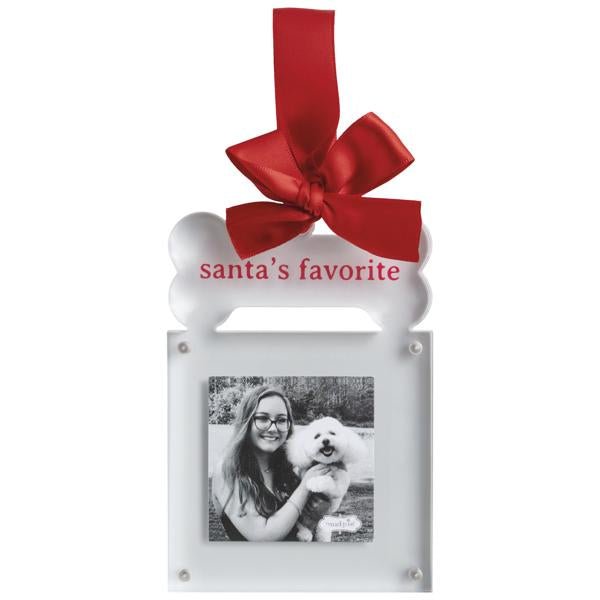 Acrylic Santa Ornament Frame | Mudpie