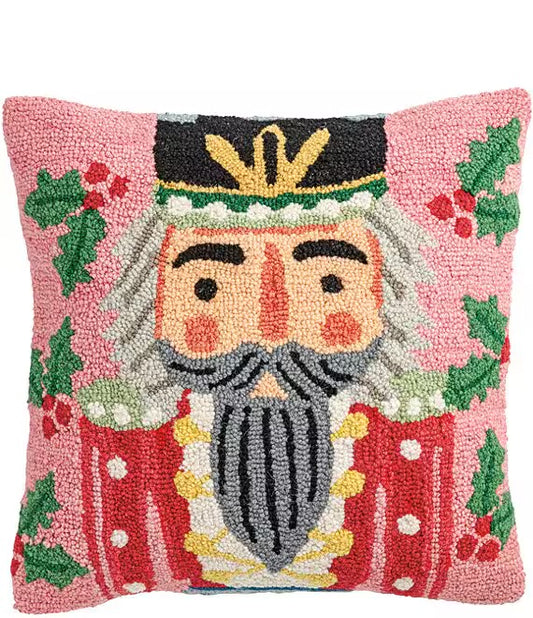 Square Nutcracker Wool Pillow | Mud Pie