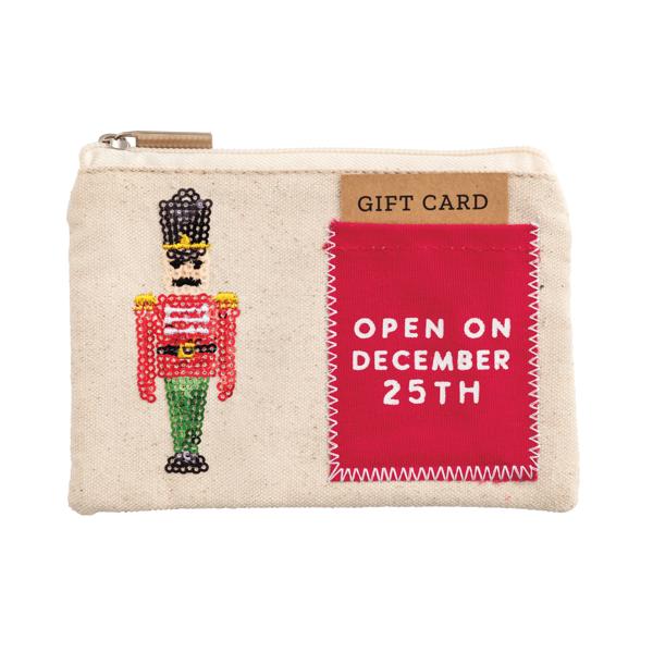 Nutcracker Sequin Pouch | Mudpie