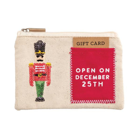 Nutcracker Sequin Pouch | Mudpie