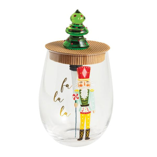 Christmas Tree Wine Glass Set | Mudpie