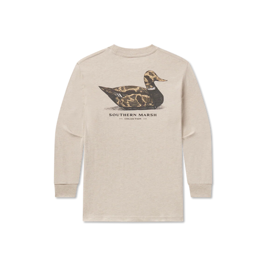 Youth Vintage Duck Decoy Tee - Camo Tee - Long Sleeve | Southern Marsh