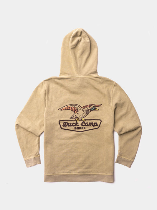 DC Shop Sweatshirt in Vintage Khaki | Duck Camp