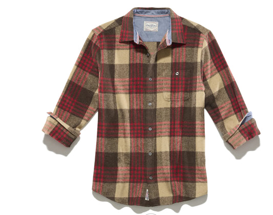 Lansing LS Herringbone Flannel Shirt | Flag & Anthem