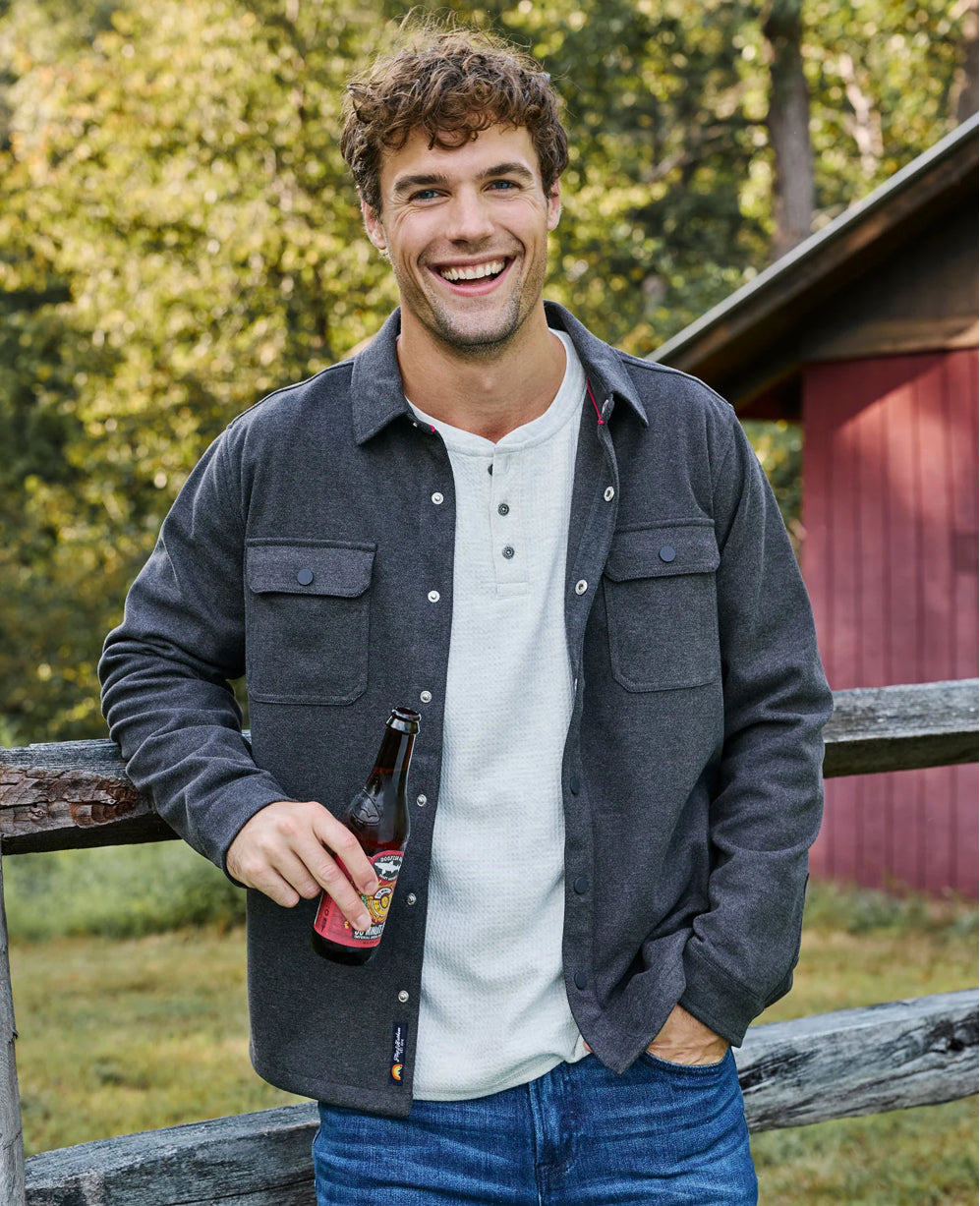 Chatsworth LS Soft Waffle Henley | Flag & Anthem