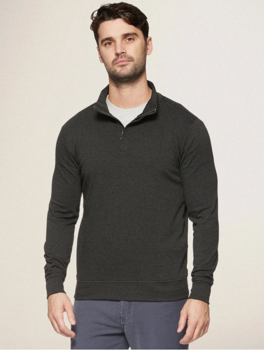 Hero Solid Twill 1/4 Zip Mock Neck
