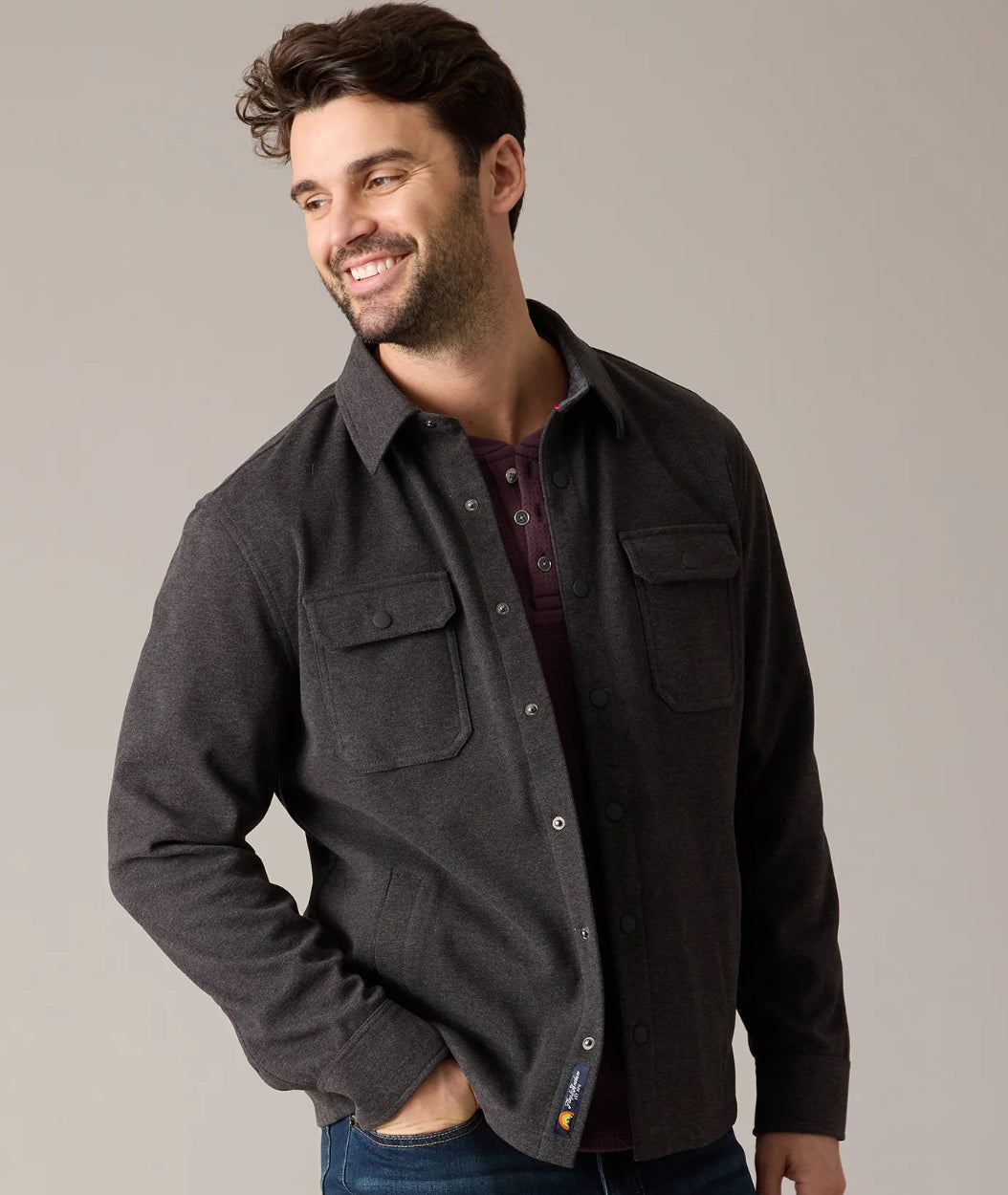 Hamlin Stretch Twill Shirt Jacket | Flag & Anthem