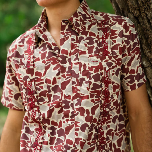 Guayabera Libra - Maroon Camo | Texas Standard