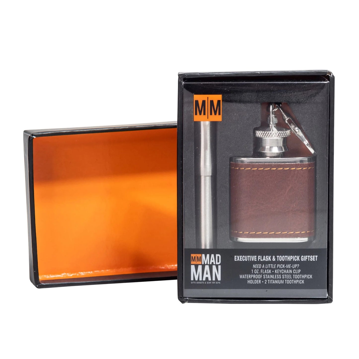 Keychain Flask and Toothpick Set | MM
