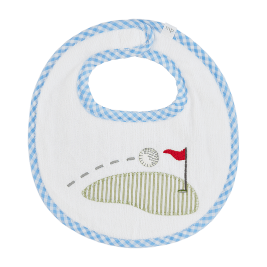 Golf Flag Terry Bib | Mud Pie