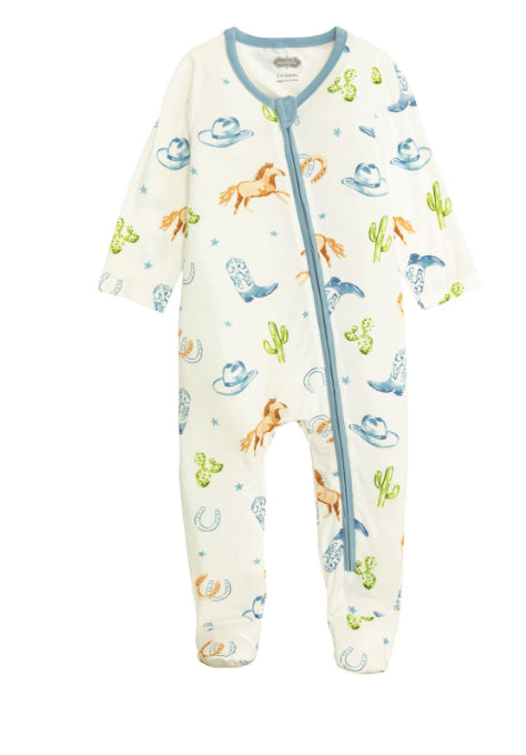 Blue Horse Zip Sleeper | Mud Pie