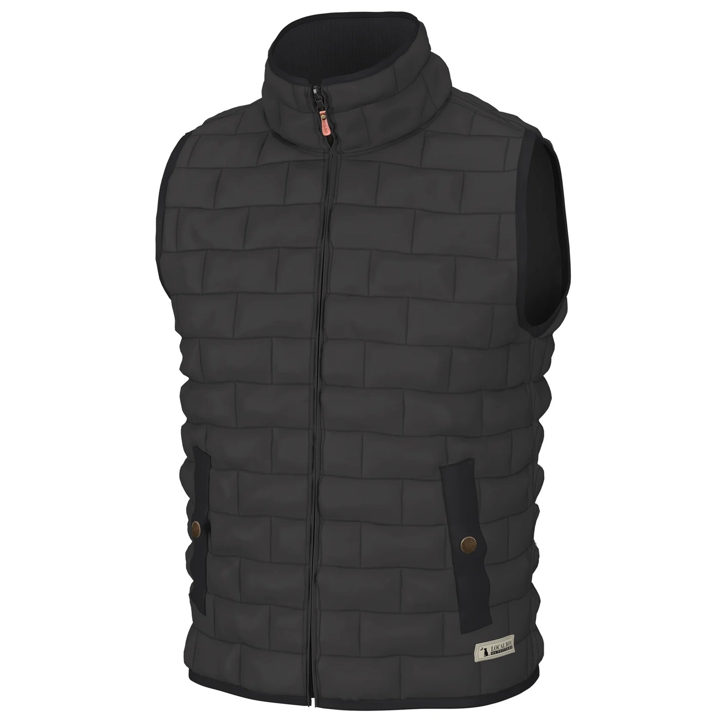 Youth Brick Quilted Vest | Local Boy Outfitters