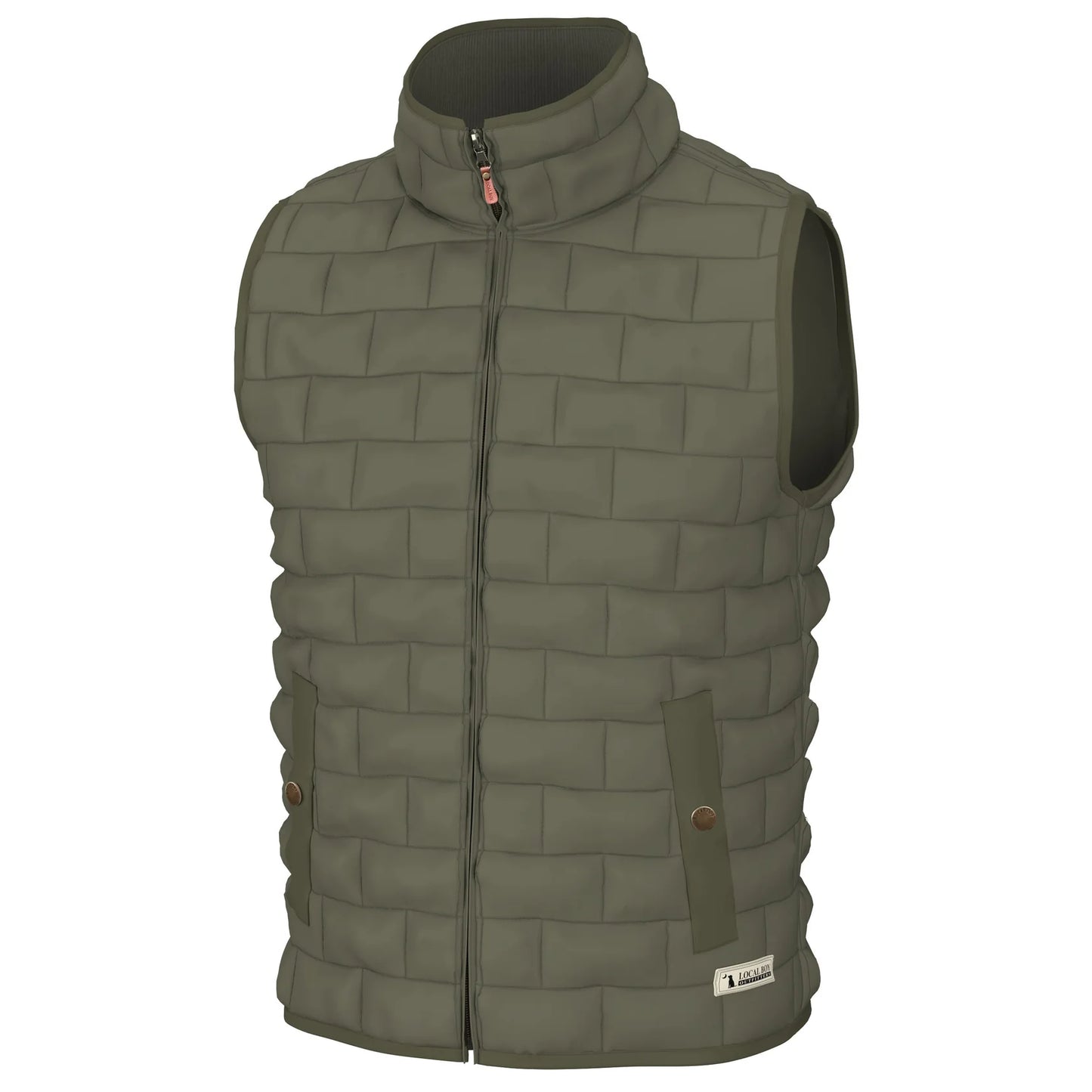 Youth Brick Quilted Vest | Local Boy Outfitters