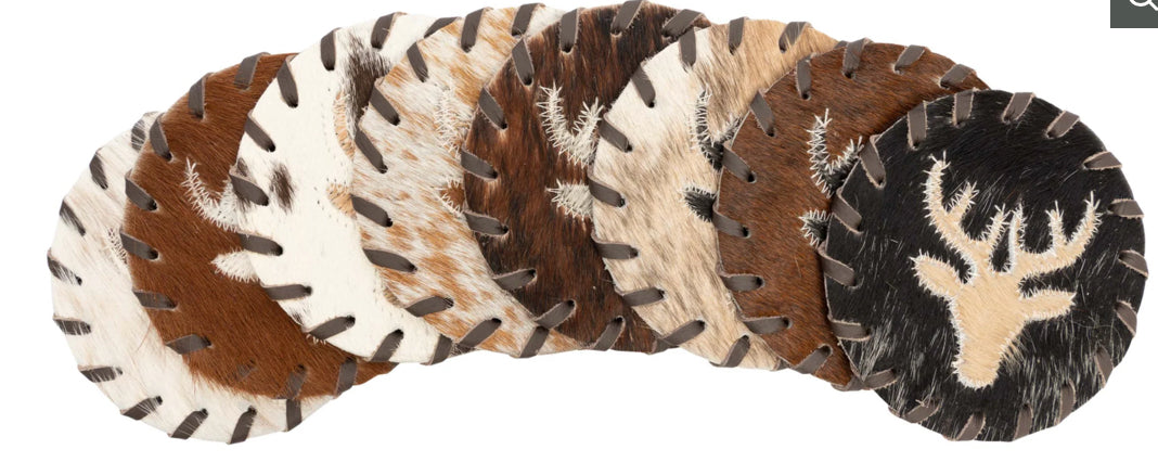 Cowhide Coaster | HL Goods