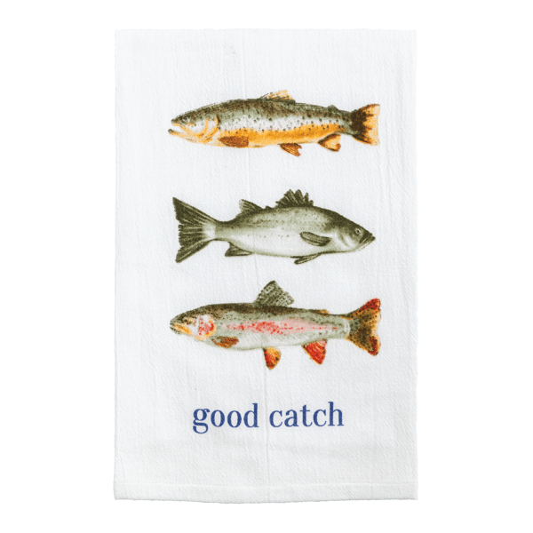 Lake Retreat Themed Printed Towel | Mud Pie