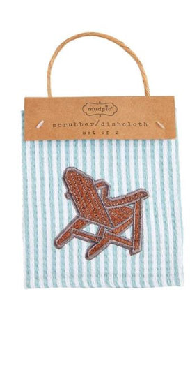 Lake Scrub Towels Set of Two | Mud Pie