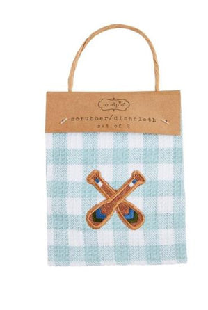 Lake Scrub Towels Set of Two | Mud Pie
