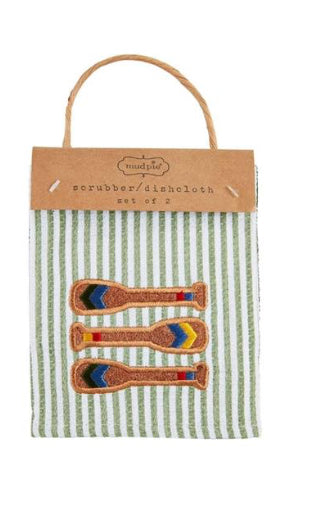 Lake Scrub Towels Set of Two | Mud Pie