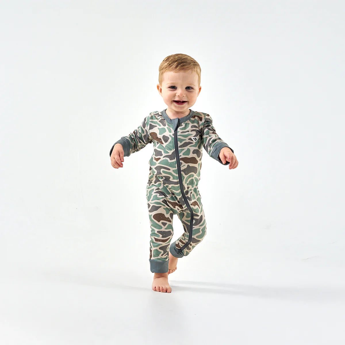 Baby Zip Up in Retro Duck Camo | Burlebo