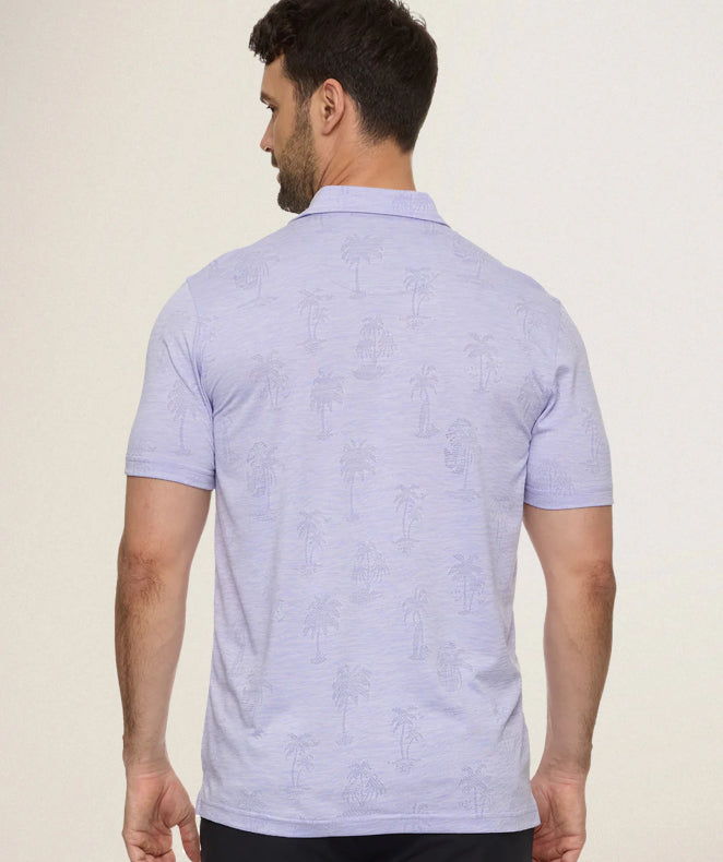 Southlake SS Palm Print Performance Polo | Flag & Anthem
