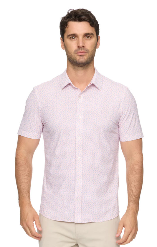 Edmond SS Geo Print Journey Shirt | Flag & Anthem