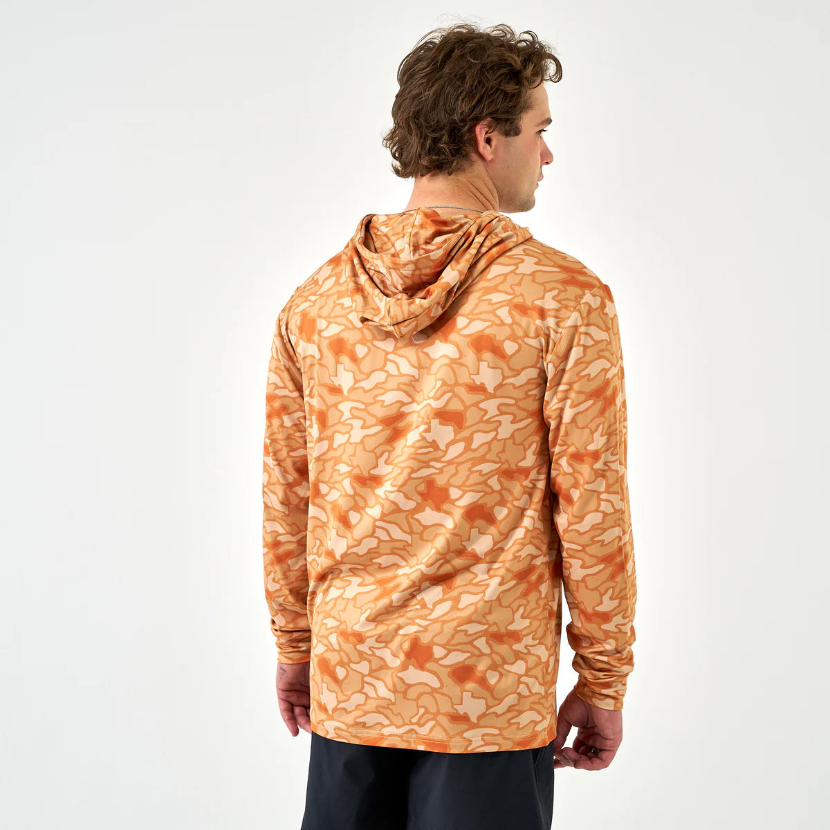 Performance Hoodie in Orange Texas Camo | Burlebo