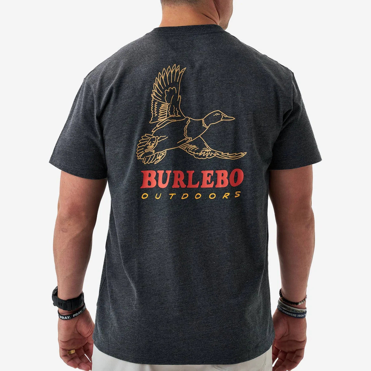 Short Sleeve Tee in Heather Black | Burlebo