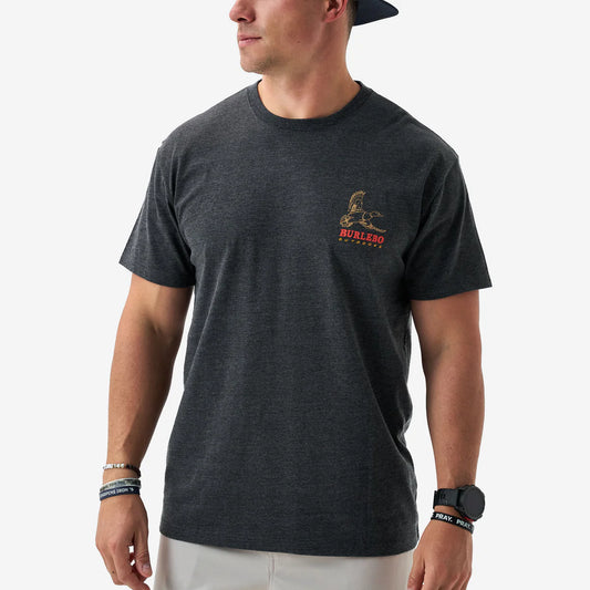 Short Sleeve Tee in Heather Black | Burlebo