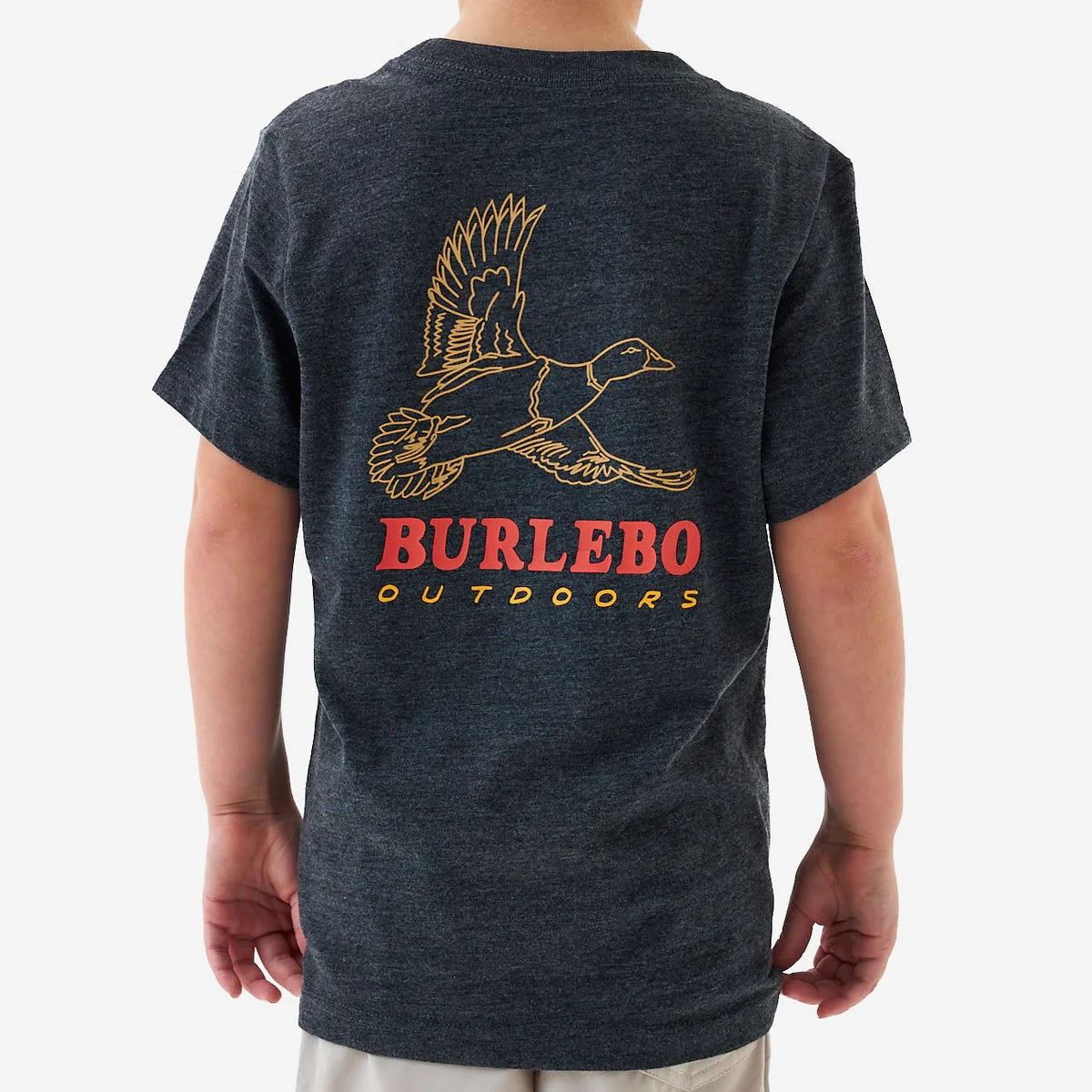 Youth Short Sleeve Tee in Heather Black | Burlebo