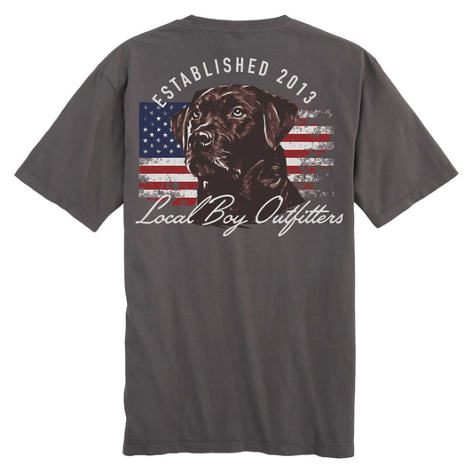 Patriotic Pup SS Tee | Local Boy Outfitters