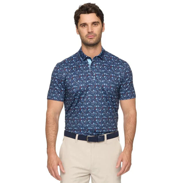 Chester Americana Summer BBQ Print Performance Polo | Flag & Anthem