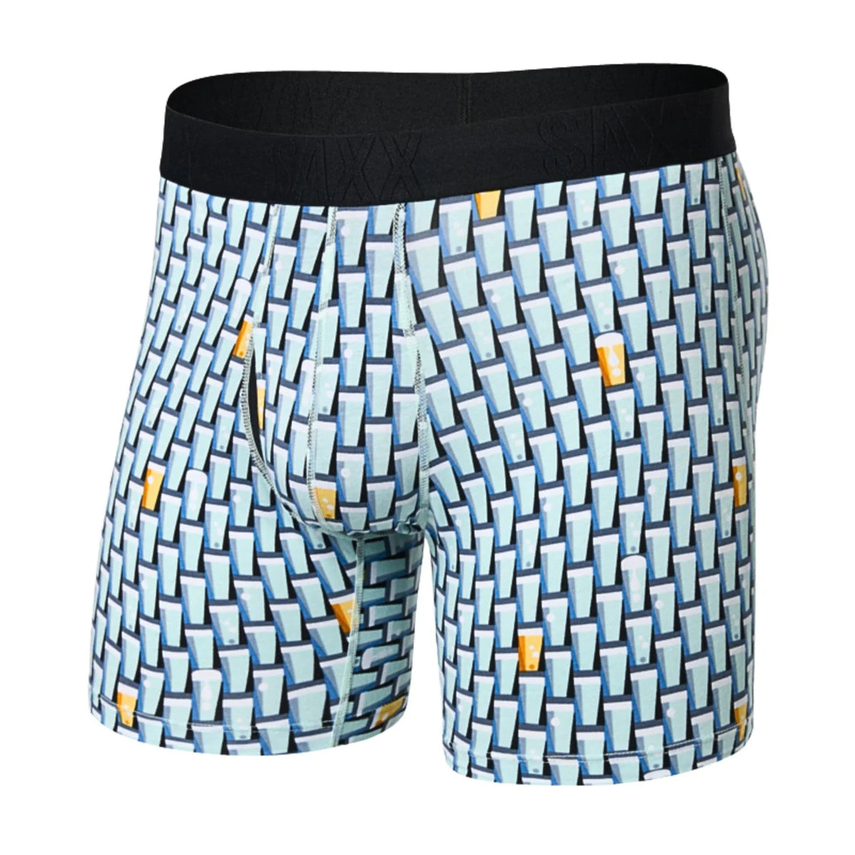 Droptemp Cooling Cotton Boxer Brief in Grab a Beer | SAXX