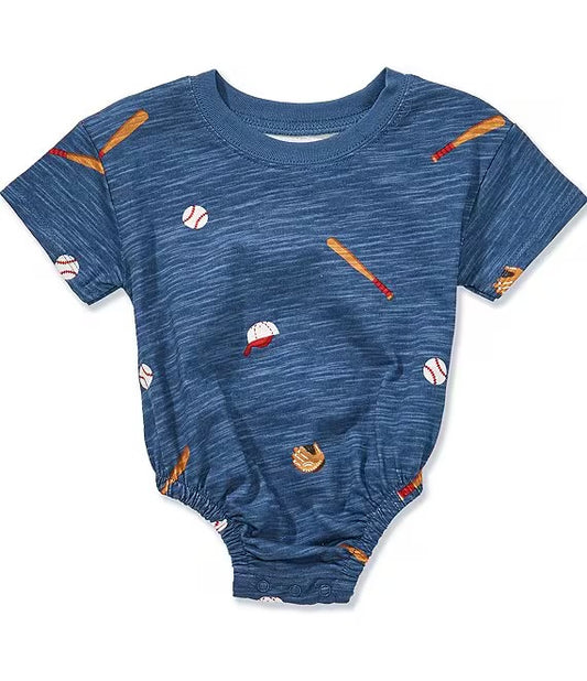 Blue Baseball T-shirt Bubbles | Mudpie
