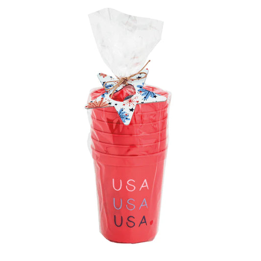 Red Americana Party Cup With Bottle Opener | Mudpie