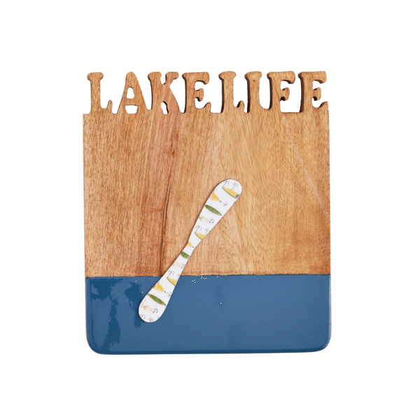 Lake Life Word Cut Out Board | Mud Pie