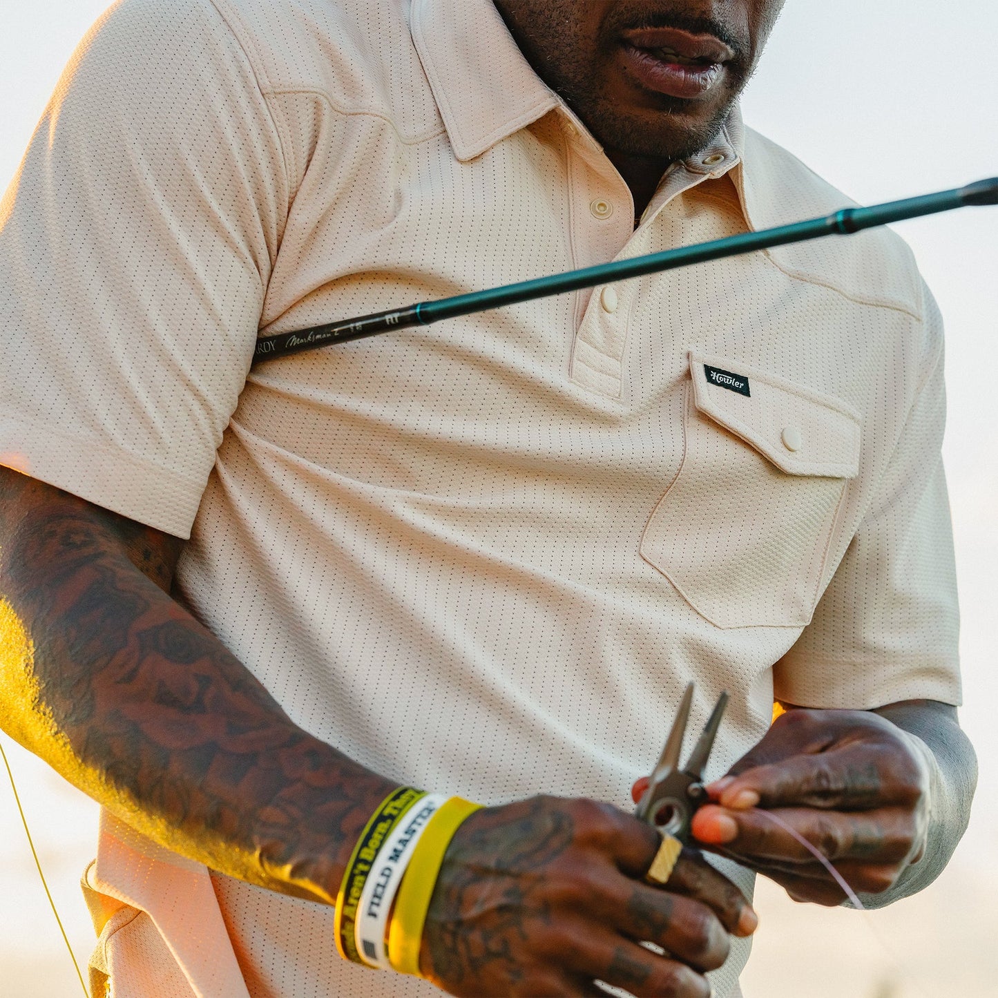 Ranchero Tech Polo in Sand | Howler