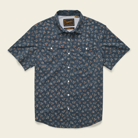 Open Country Tech Shirt : Rancher Floral : Dark Slate | Howler Bros