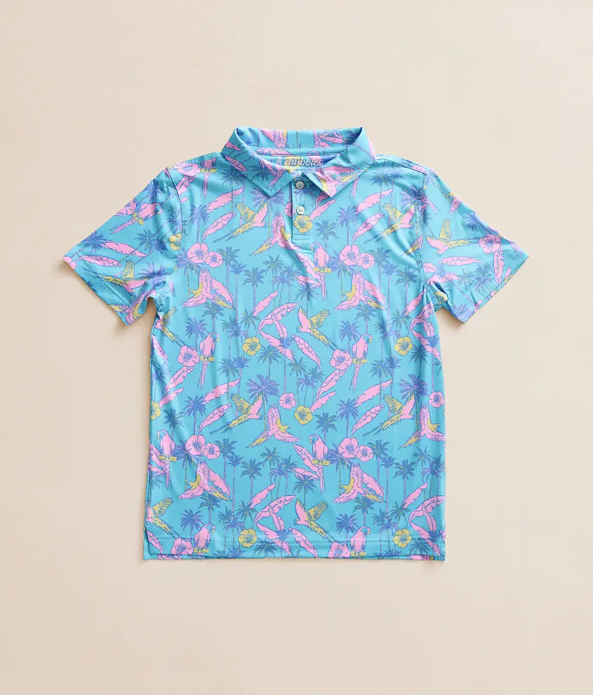 The Flock Party Youth Performance Polo | Chubbies
