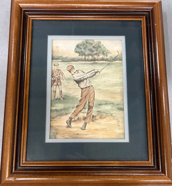 Vintage Golfer Portrait | Timber and Tweed Outfitters