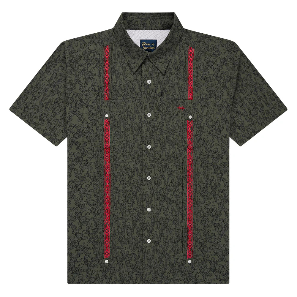 Guayabera Libre - Desert Bloom Green