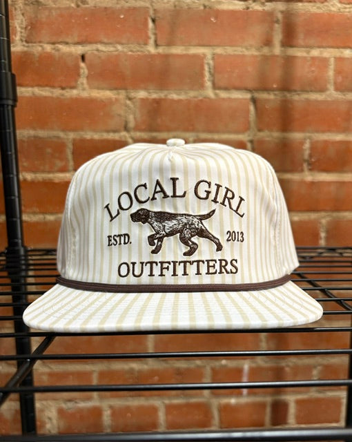 Original Spotter LP Rope Hat in Light Khaki Stripes
