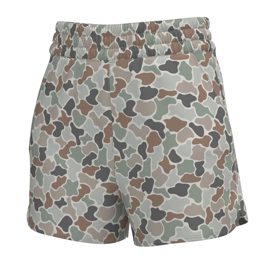 Women’s High Waisted Volley Shorts in FC Flora