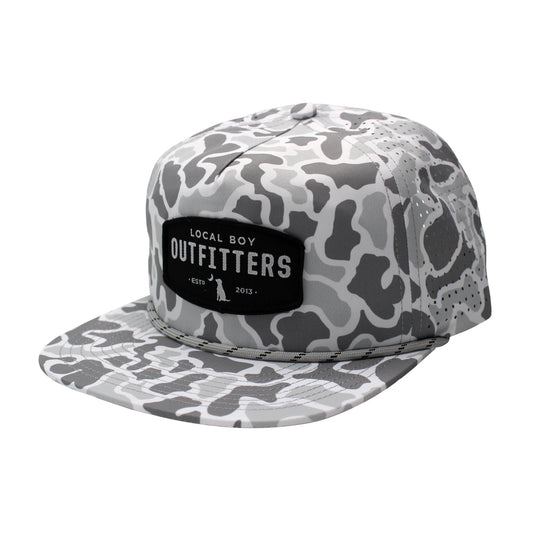 Woven Patch Perf LP Rope Hat - White Localflage