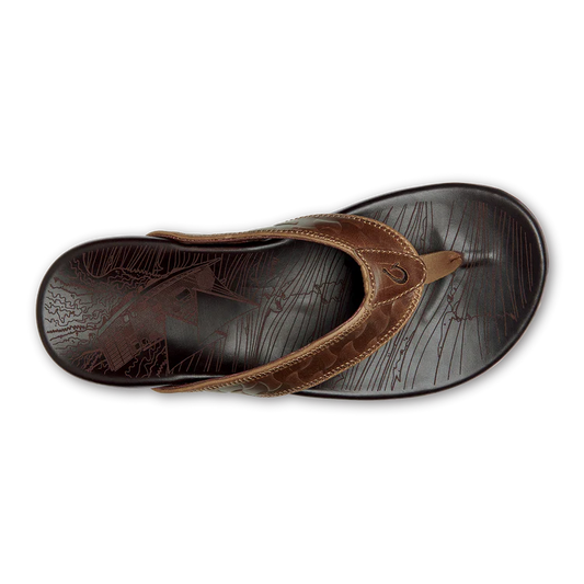 HIKIANALIA - Dark Java/ Tan Flip Flops