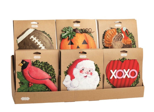 Holiday Wreath Magnets | Mudpie