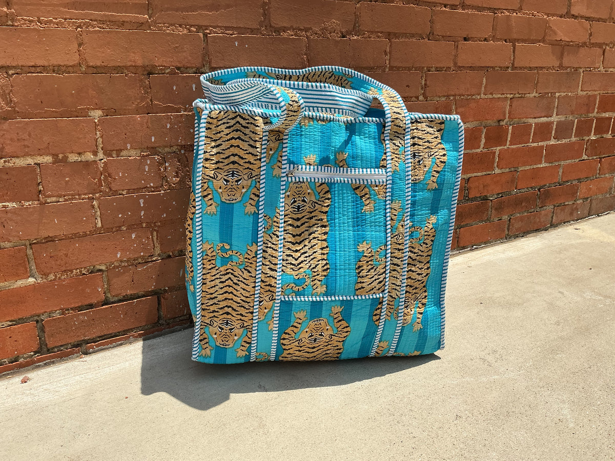 Large Quilted Tote Bag