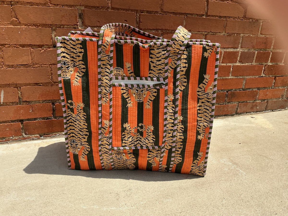 Large Quilted Tote Bag