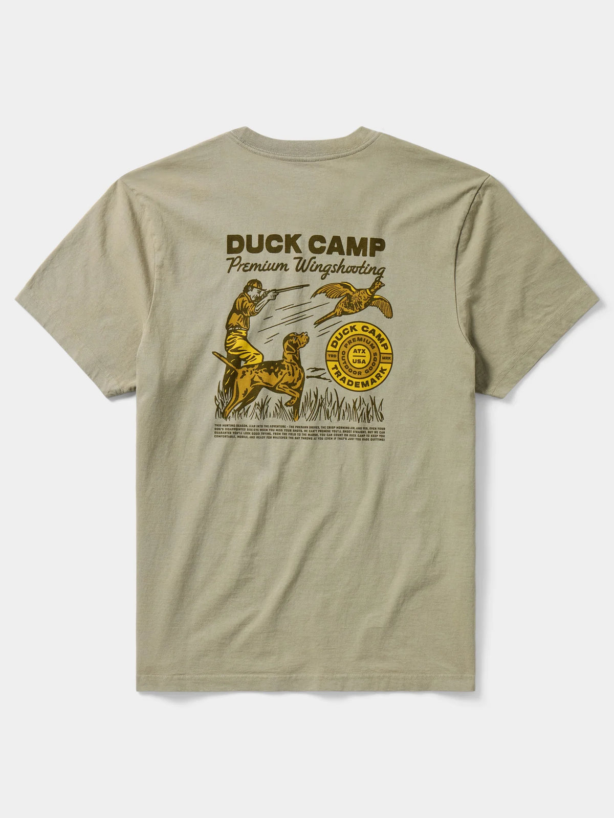 Brass Shot T-Shirt in Vintage Khaki